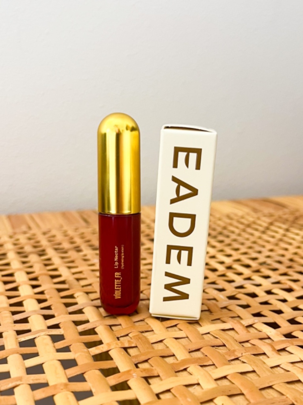 Eadem Mini in Butter Mochi AND Violette FR Lip Nectar in Bêtise